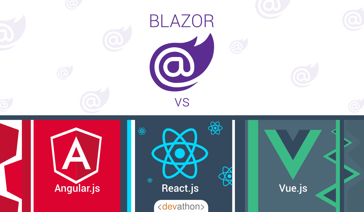 title-blazor-vs-angular-vs-react-vs-vue-devathon