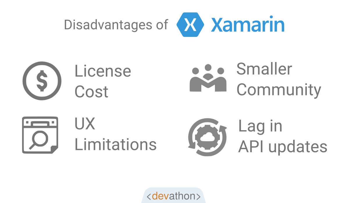 xamarin-disadvantages